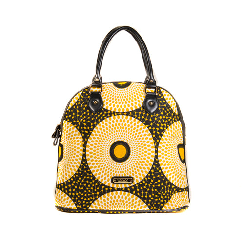 Nsubura Bags - Canvas Printed Dome Satchel
